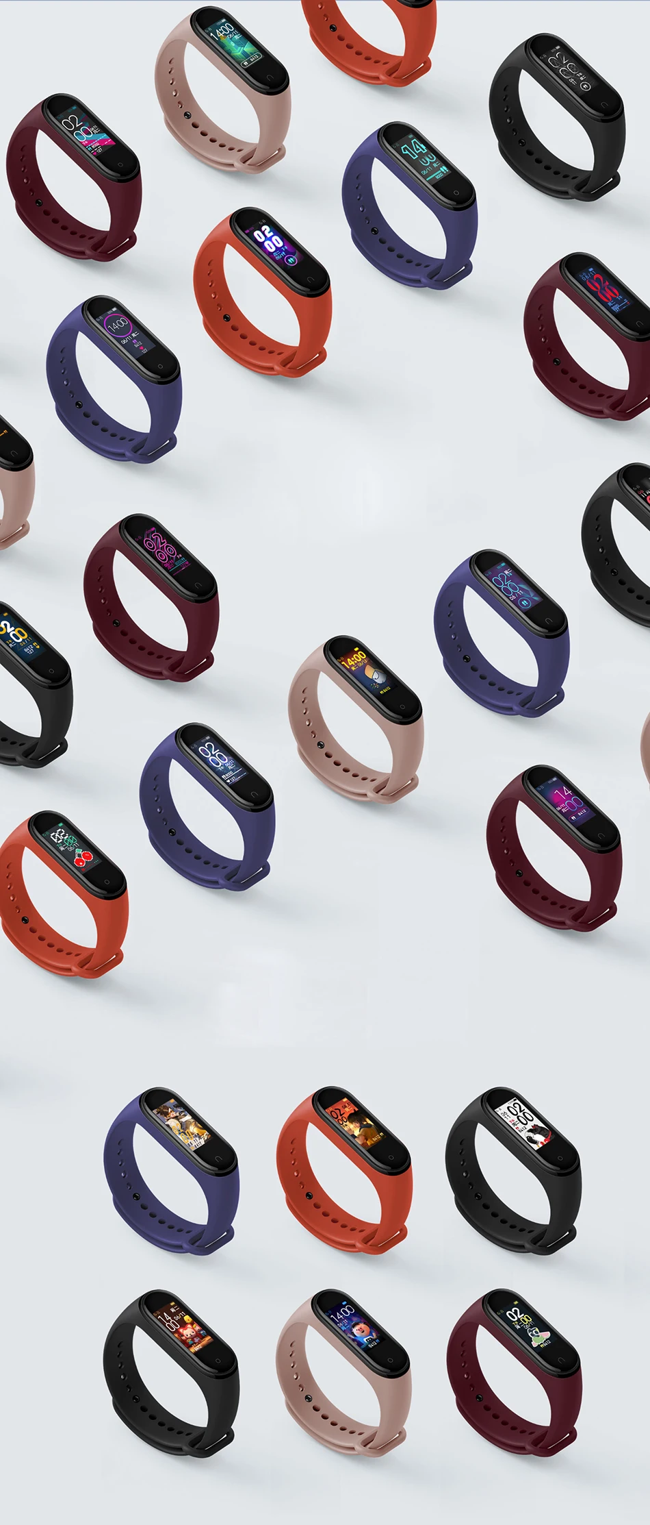 Xiaomi mi Band 4 новейший mi band 4 Mp3 музыкальный цветной экран фитнес частота сердечных сокращений Bluetooth 5,0 умные часы