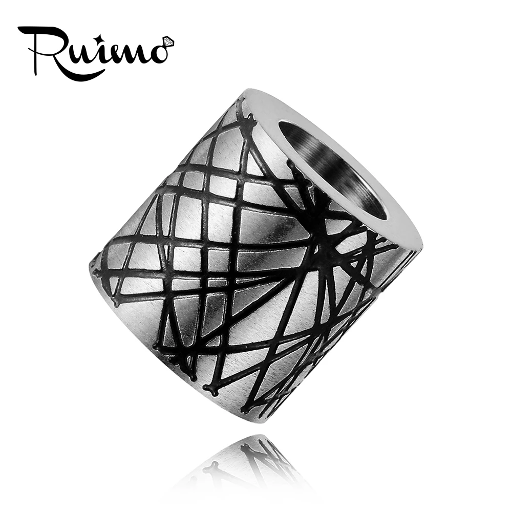 Бусины RUIMO 5 шт./лот 6 мм/8 мм для обшивки отверстий бусины из нержавеющей стали с
