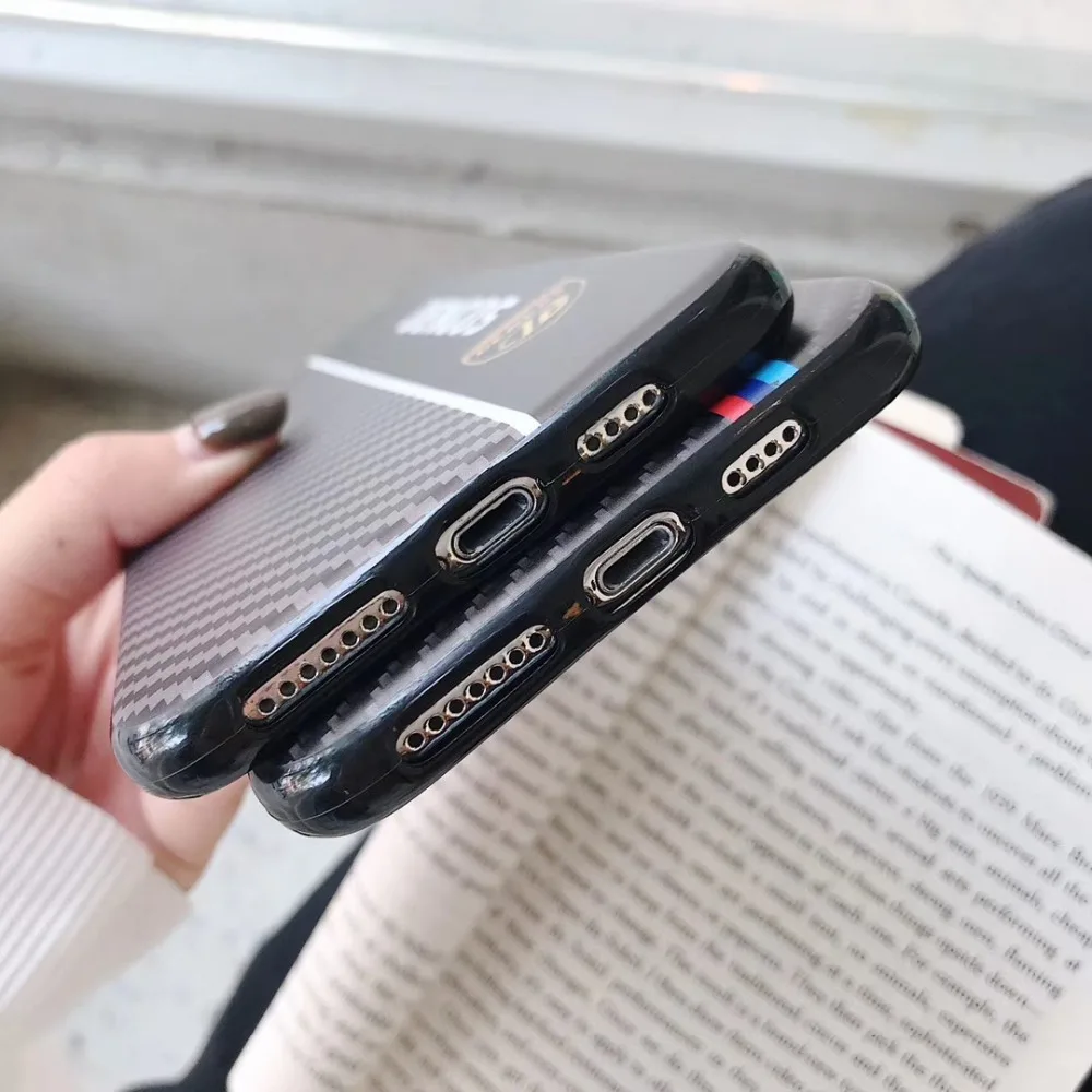 Простой деловой мужской черный спортивный чехол для iphone 6 6s 7 8 10 Plus X XR XS MAX Brandnew Cover