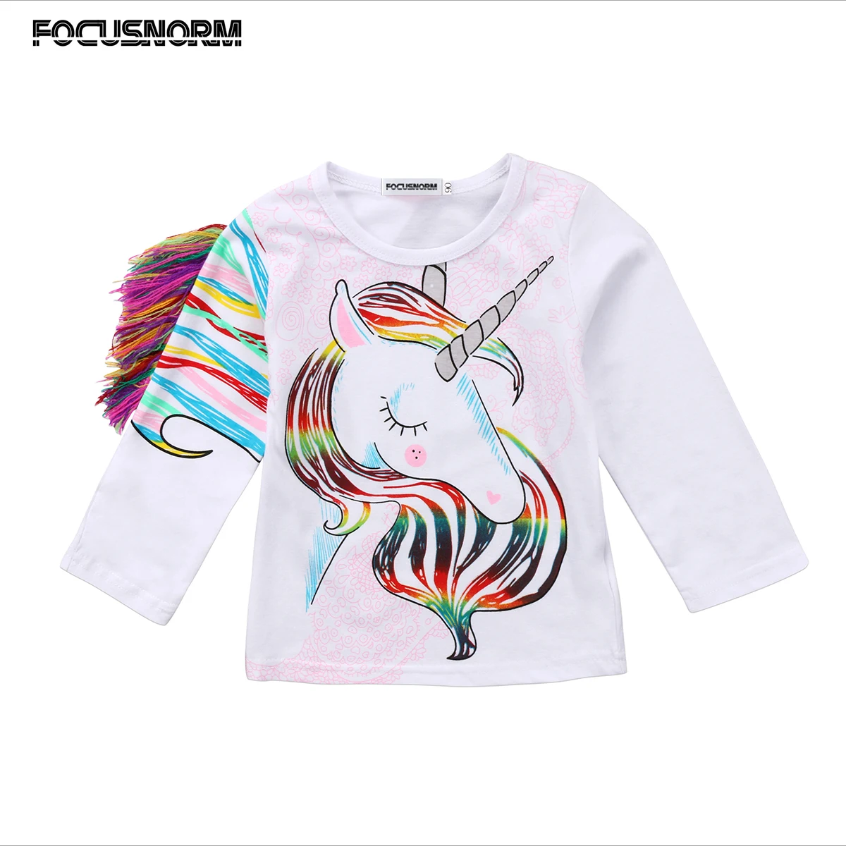 Осенний свитер с длинными рукавами для маленьких девочек кисточками и