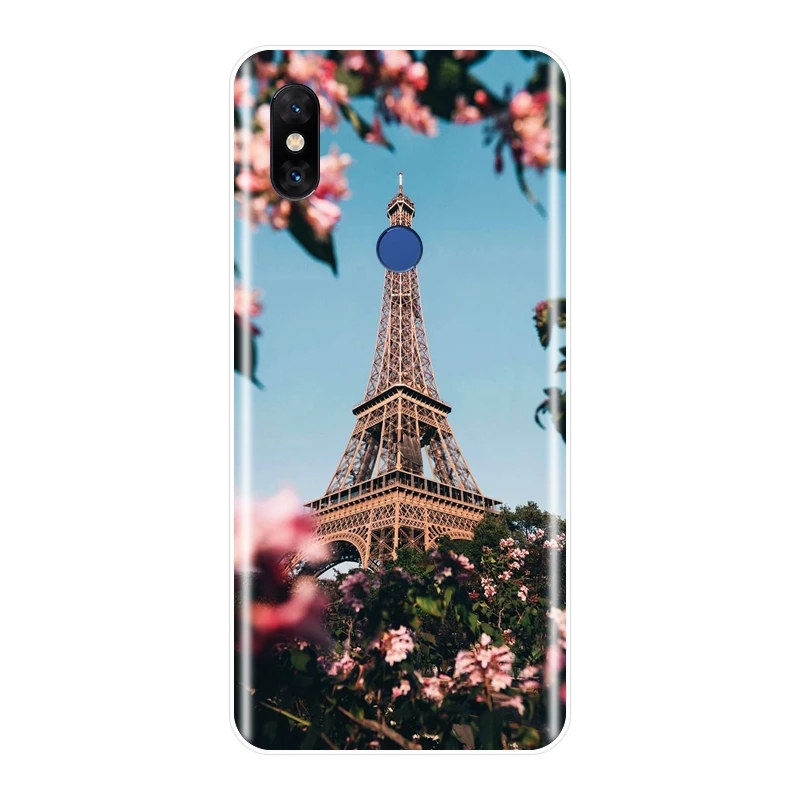 Силиконовый мягкий чехол для Xiaomi Mi Mix 1 2 2S 3 с изображением Эйфелевой