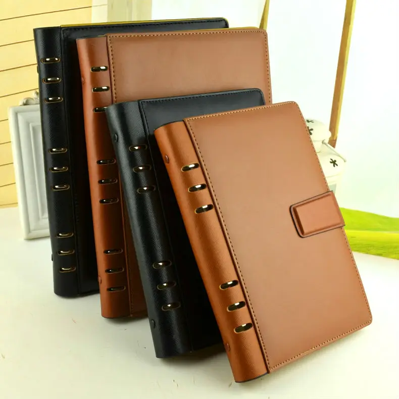 A5 b5 модный кожаный дорожный журнал на спирали ежедневник записная книжка