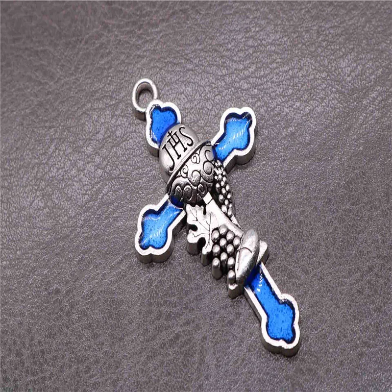 Jesus Holy Grail Cross Medal Religious Christ Necklace Color 50 pcs | Украшения и аксессуары
