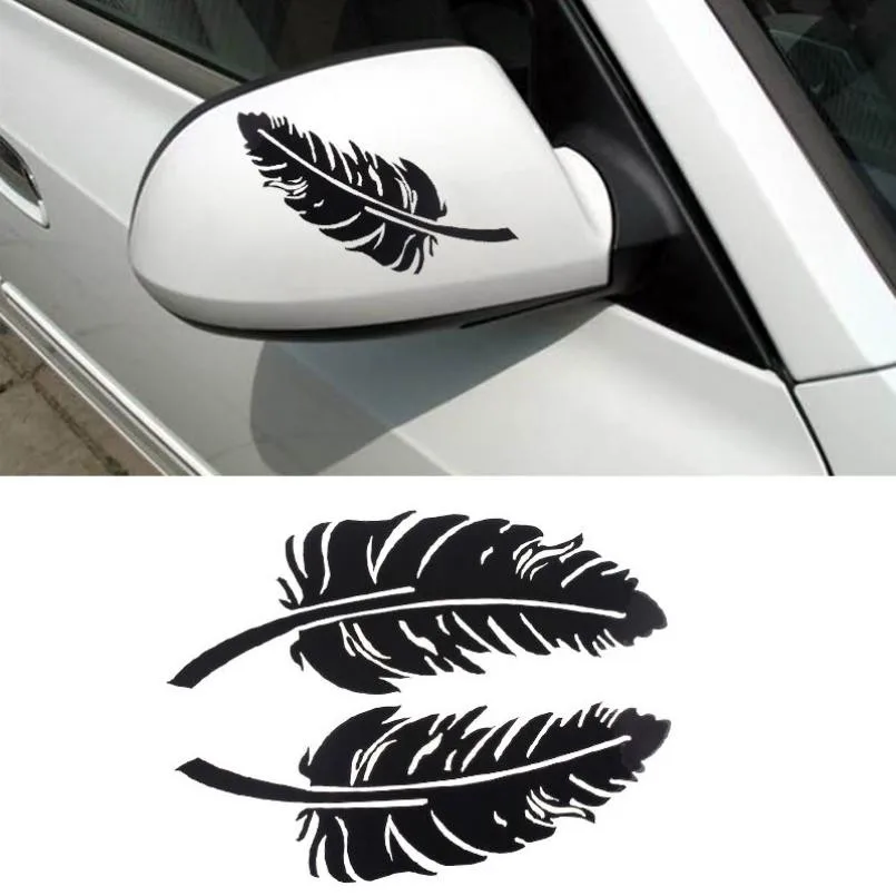 New Feather Design 3D Decoration Sticker For Car Side Mirror Rearview | Автомобили и мотоциклы