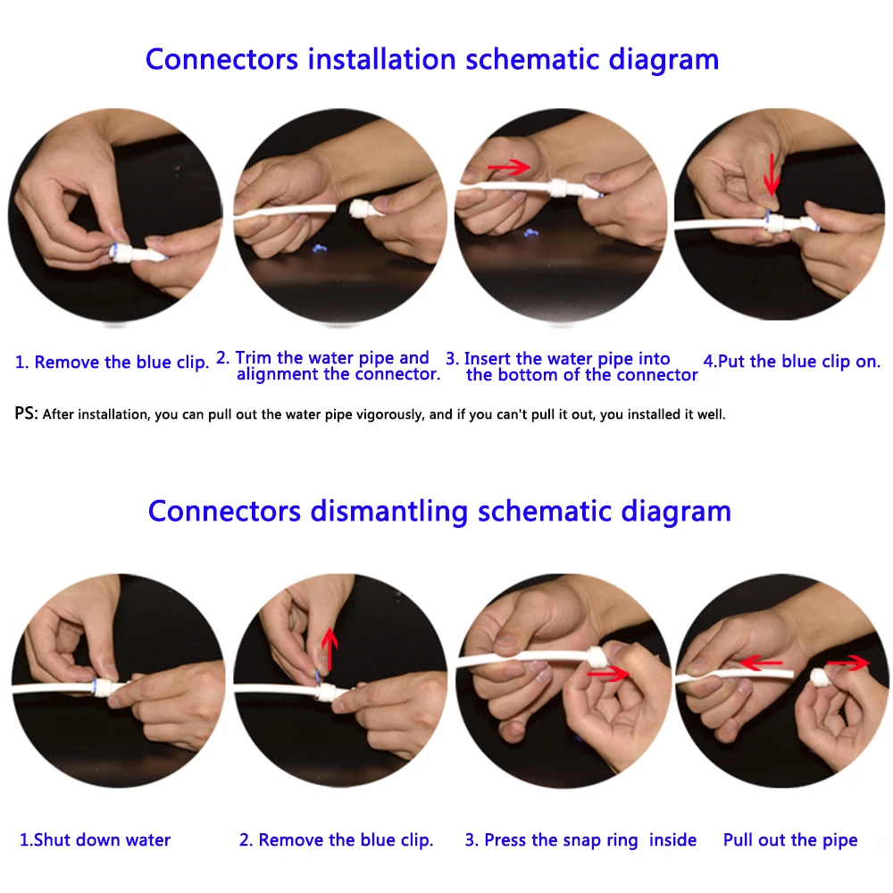 1 шт. наружный диаметр 1/4 дюйма 1/2 разъем BSP с резьбой водный прямой и труба без