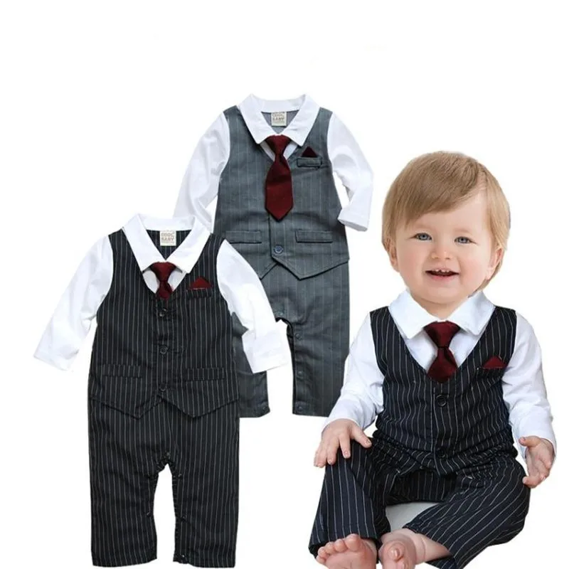 Новинка 2018 весенняя одежда для малышей маленьких джентльменов с длинными