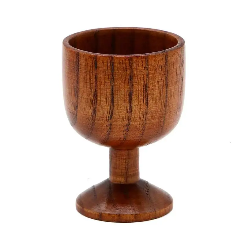 wooden Goblet Высококачественный деревянный бокал для Вина изысканный креативный винтажный дизайн из цельного дерева бокал для вина Jujube здоровый и прочный - Цвет: wooden Goblet