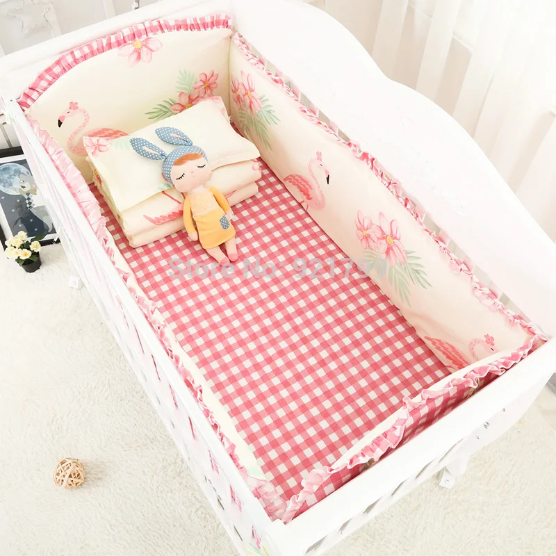 2018 6 шт. бамперы для детской кроватки постельные принадлежности с рисунками