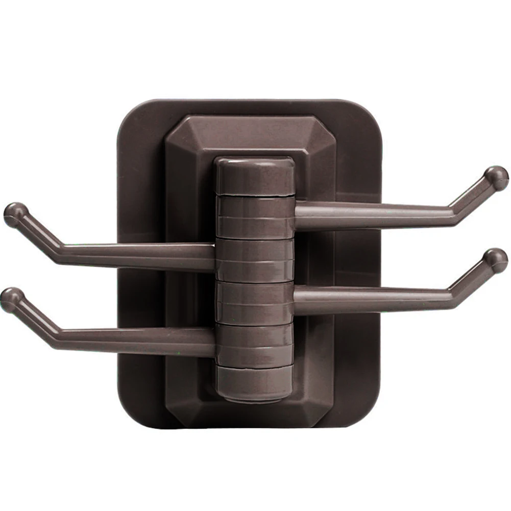 Bathroom Rotatable Hook Storage Rack 4-link Wall Hooks Towel Multi-use Traceless | Дом и сад