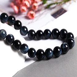 DYED DARK BLUE ААААА+ 13 цветов тигровый глаз камень Бусины Diy аксессуары для ювелирных изделий ручной работы драгоценных камней свободные бусины завод Dire - Цвет: DYED DARK BLUE