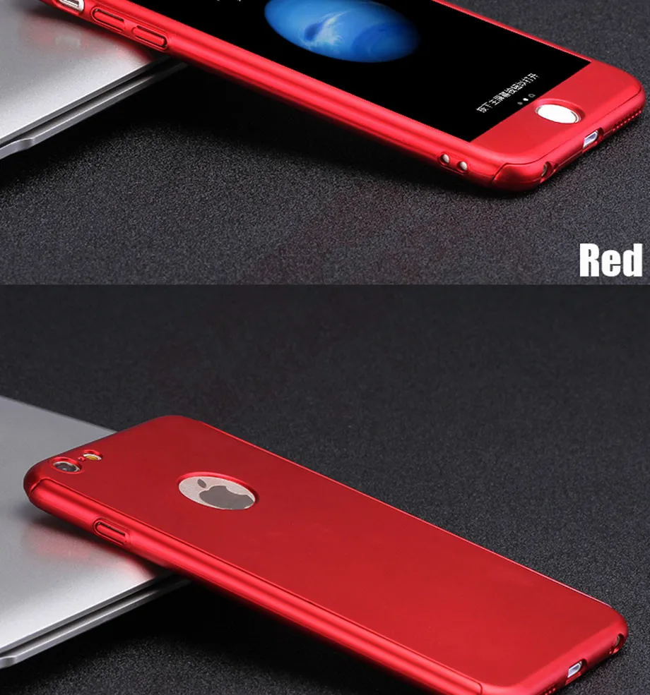 Золотая Орхидея 360 градусов полный Чехол для iphone 6 6s 7 Plus чехол s wish закаленное стекло для iphone 8 8 Plus X чехол для телефона Capa