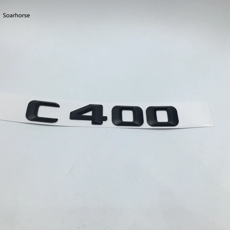 

Soarhorse For Mercedes Benz C Class C36 C55 C63 C160 C180 C200 C220 C230 C250 Rear Emblem Black Logo Letters