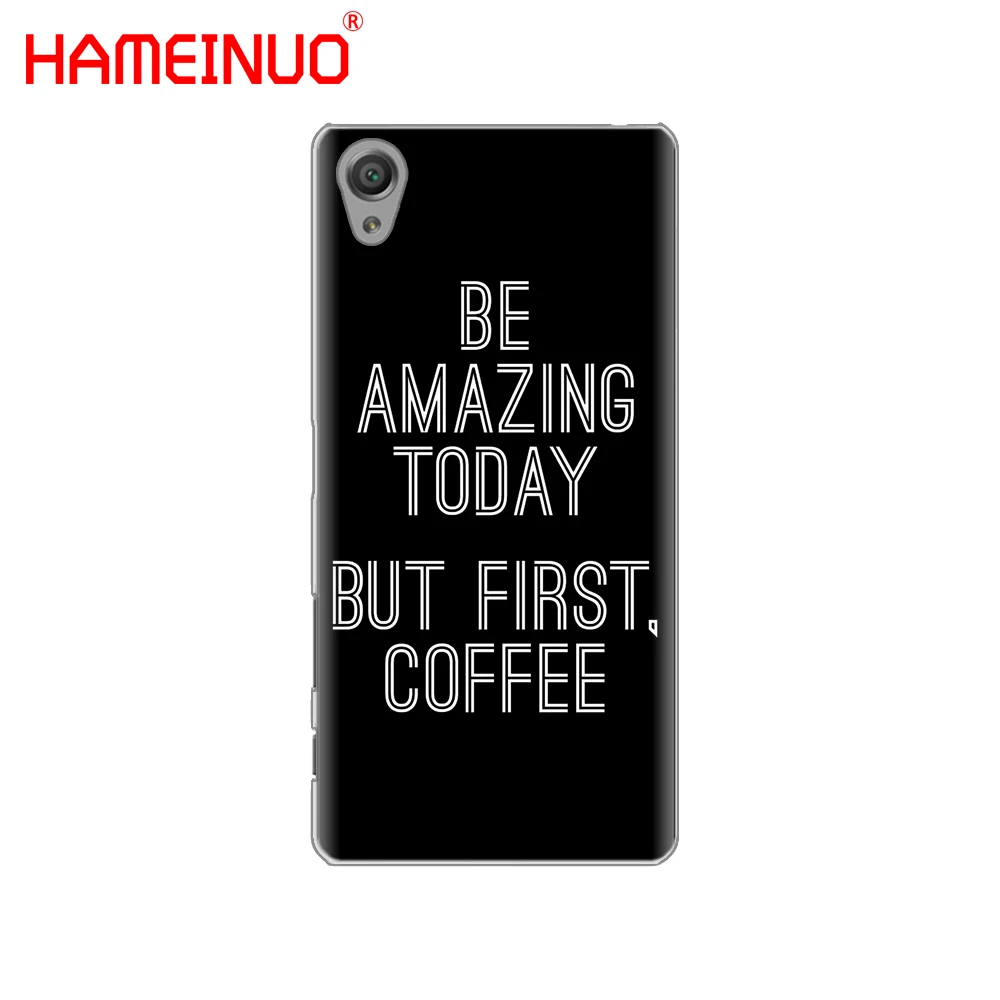 HAMEINUO Ok But First Coffee Чехол для телефона sony xperia C6 XA1 XA2 XA ULTRA X XP L1 L2 compact XR/XZ/XZS PREMIUM|Бамперы|