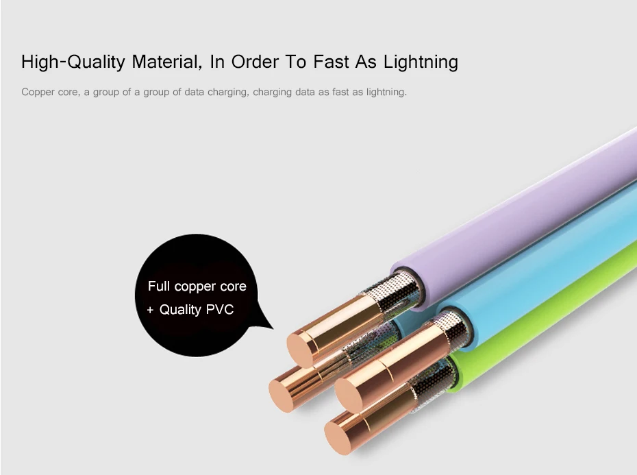 FERISING металлический штекер Кабель нейлон 2A USB кабель для передачи данных lightning, Android Micro, type-C, телефон планшет для iPhone X, samsung, Xiaomi