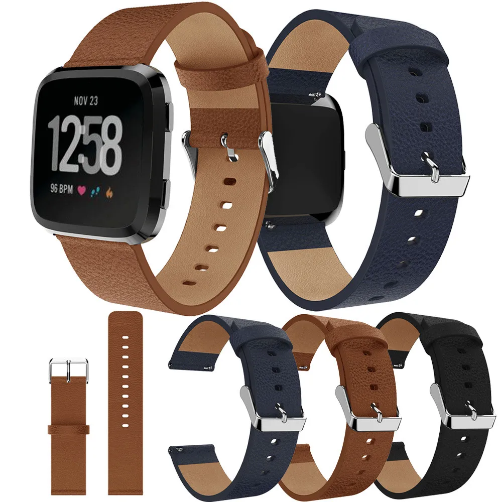 Замена часы группа кожа наручные часы ремешок браслет ремень для fitbit versa браслет для смарт-часов Новое поступление года