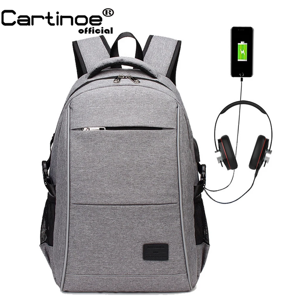 Cartinoe защита от кражи рюкзак Многофункциональный USB зарядка Для мужчин 15 дюймов