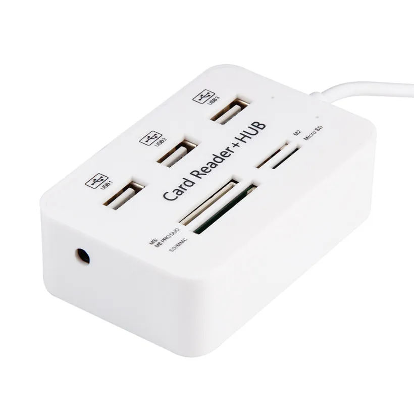 Расширенный 2018 новые компьютерные аксессуары микро usb хаб Combo 2 0 3 порта Кардридер
