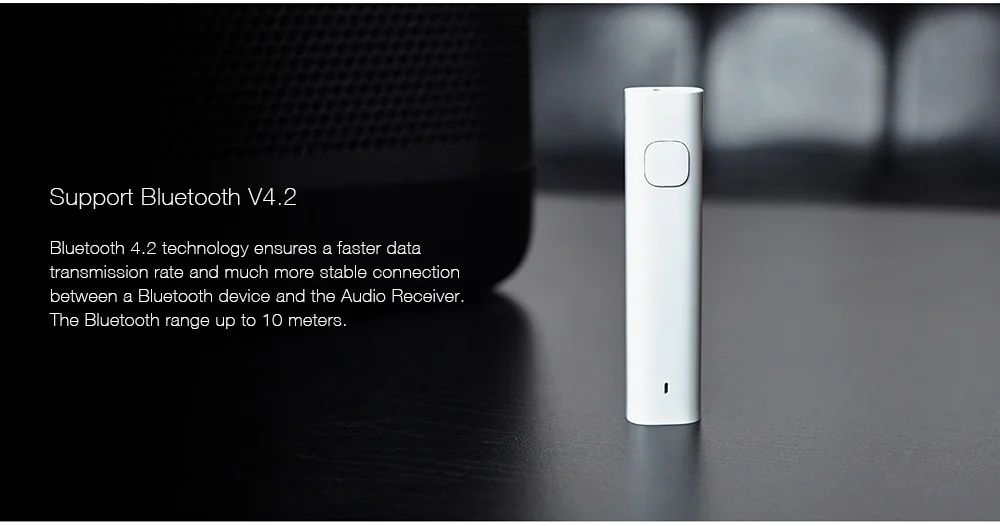 Xiaomi Bluetooth 4,2 аудио приемник беспроводной адаптер 3,5 мм разъем AUX аудио музыка автомобильный комплект Динамик Наушники Hands Free