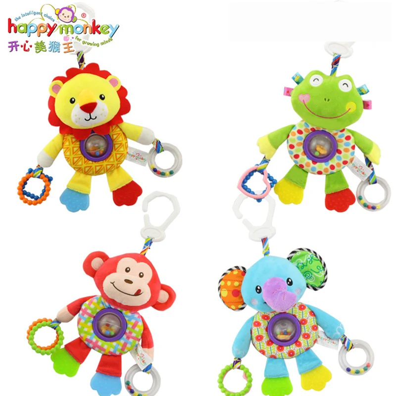 Детские коляски подвесные погремушки игрушки Kawaii токарный станок с животными