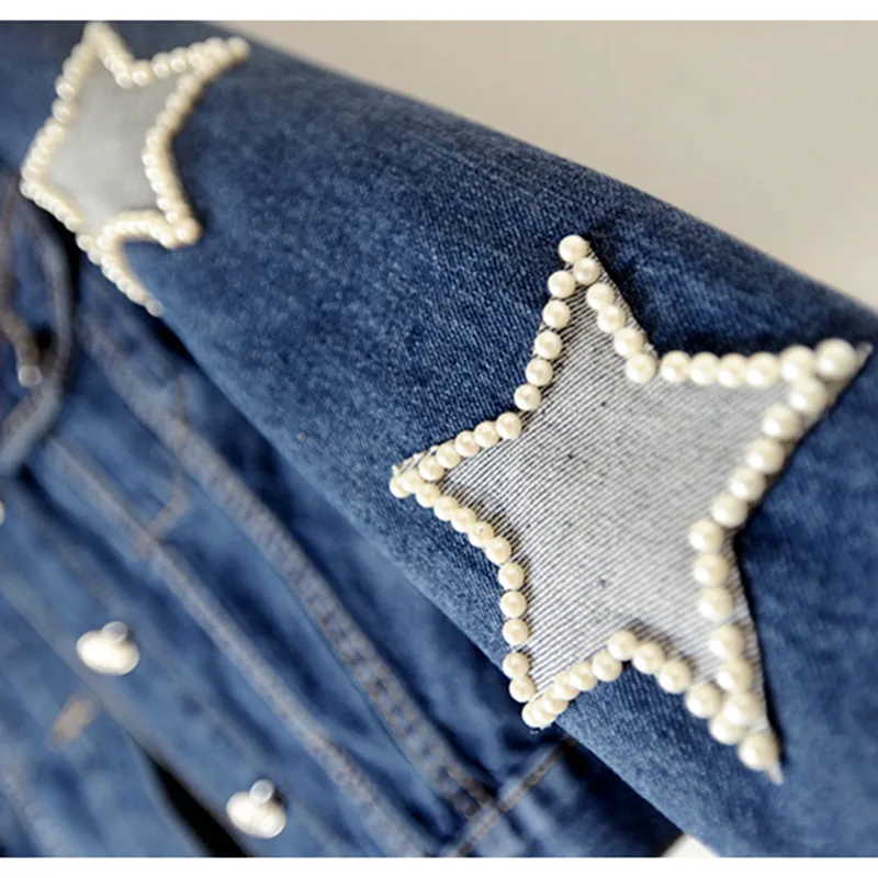 2019 Весенняя мода Корейская джинсовая куртка для женщин плюс размер