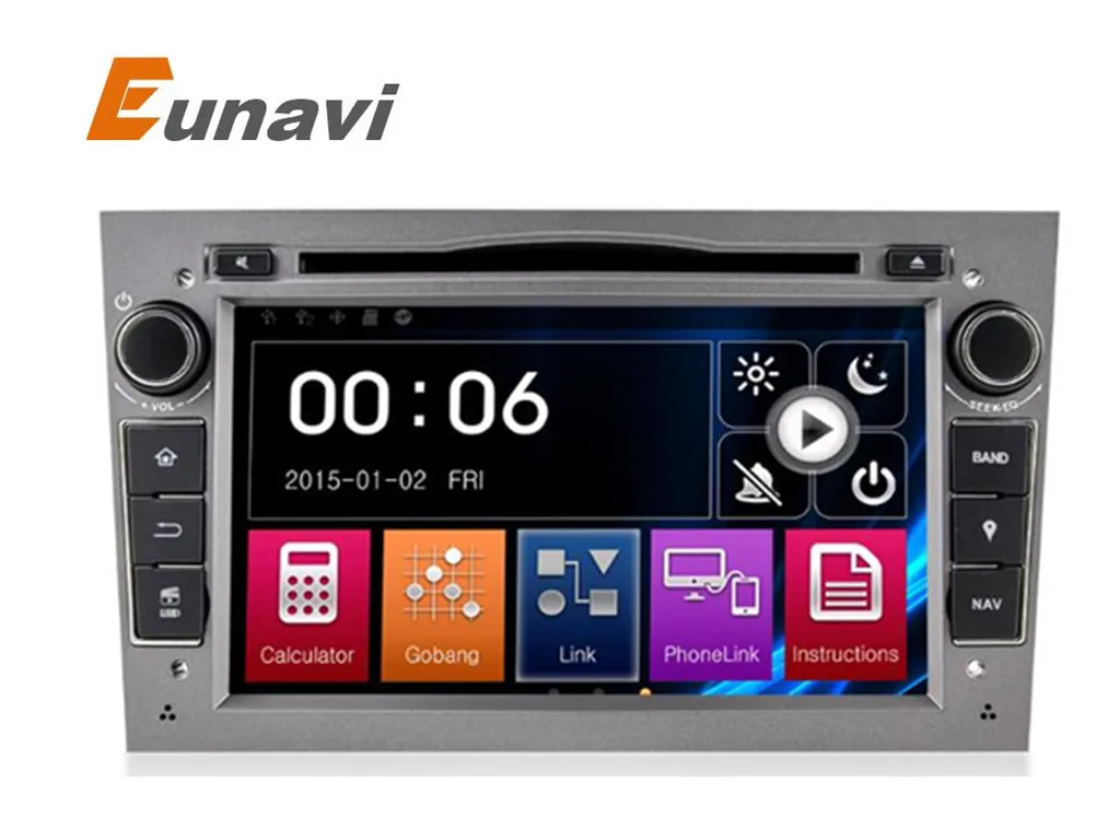 Eunavi 2 Din 7 дюймов Автомобильный dvd плеер для Vauxhall/Opel/Antara/VECTRA/ZAFIRA/Astra H G J Canbus FM gps