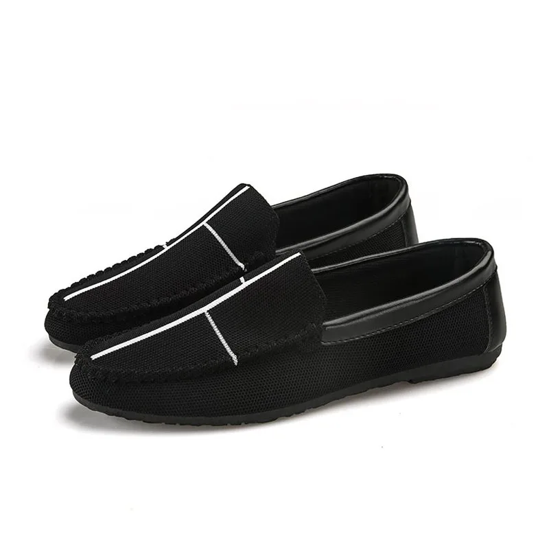 RizaBina Simple Men Casual Shoes Slip On Flats Lazy Soft Breathable Daily Driving Male Footwear Size 39-44 | Обувь