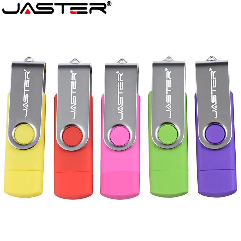 Вращающаяся флеш-накопитель OTG 32 ГБ 16 ГБ 8 ГБ USB флеш-накопитель Micro memory stick для android phone tablet PC notebook