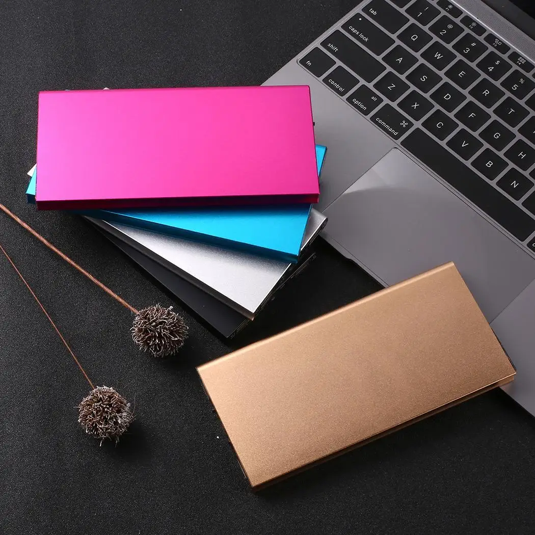 Ультратонкий блок питания 20000 мАч супер тонкий полимерный аккумулятор для