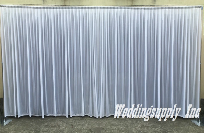 Белый свадебный фон высотой 3 м на 6 в ширину (10 футов 20 футов) Свадебные занавески