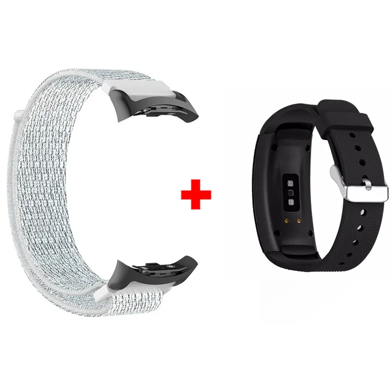 Color8 2 в 1 запястье для samsung gear Fit 2 Pro браслет нейлоновый ремешок для samsung Fit2 SM-R360 Смарт часы gear Fit2 Pro ремешок - Цвет: Color8