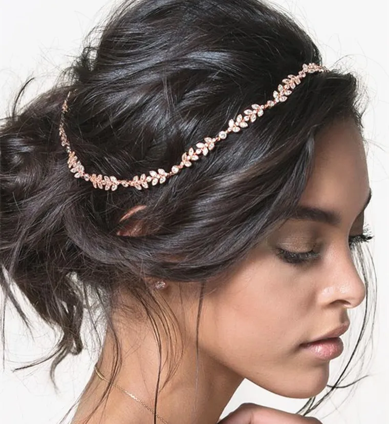 Свадебные аксессуары для волос с кристаллами украшения Свадебная Женская