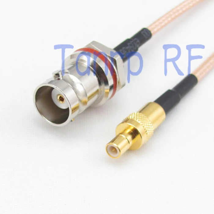 8in mini BNC мама с гайкой перегородка к SMB папа RF адаптер Коннектор 20 см отрезок