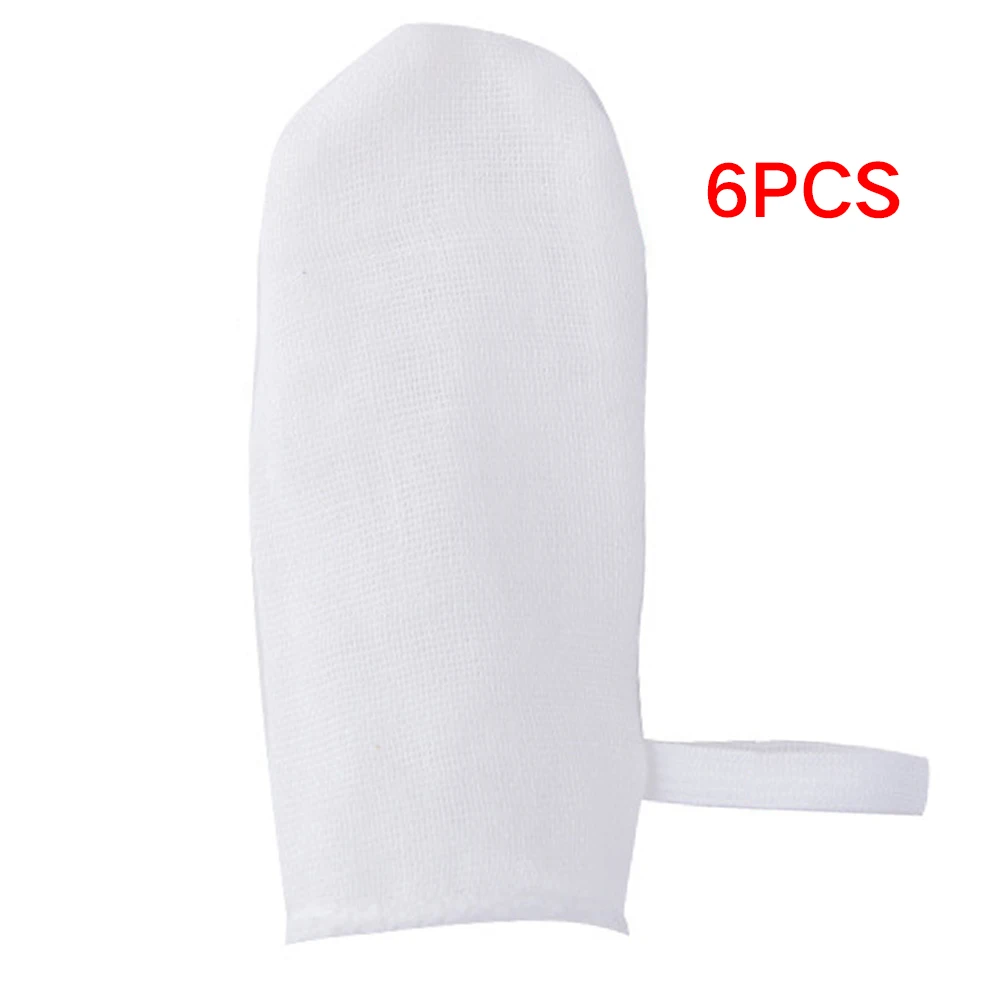 6pcs Soft Finger Toothbrush Dental Baby Care Hygiene Gauze White Infant Oral Cleaning