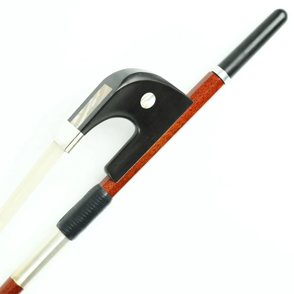Углеродного волокна контрабас лук с Пернамбуку палку кожи натурального конского