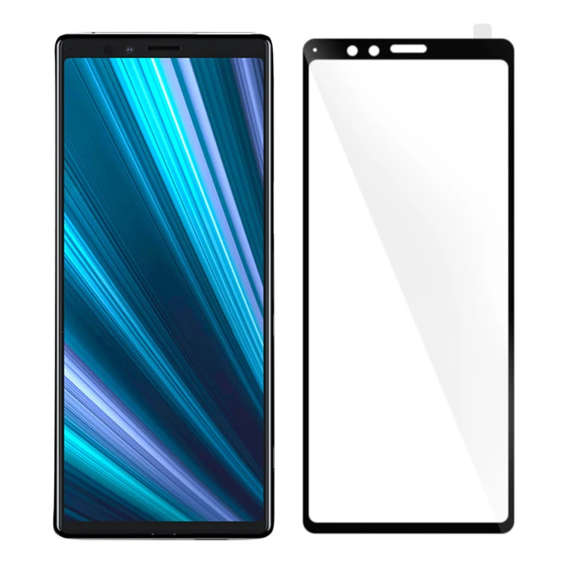 2 шт. 3D закаленное стекло для Sony Xperia 1 полное покрытие экрана Защитная пленка II III IV