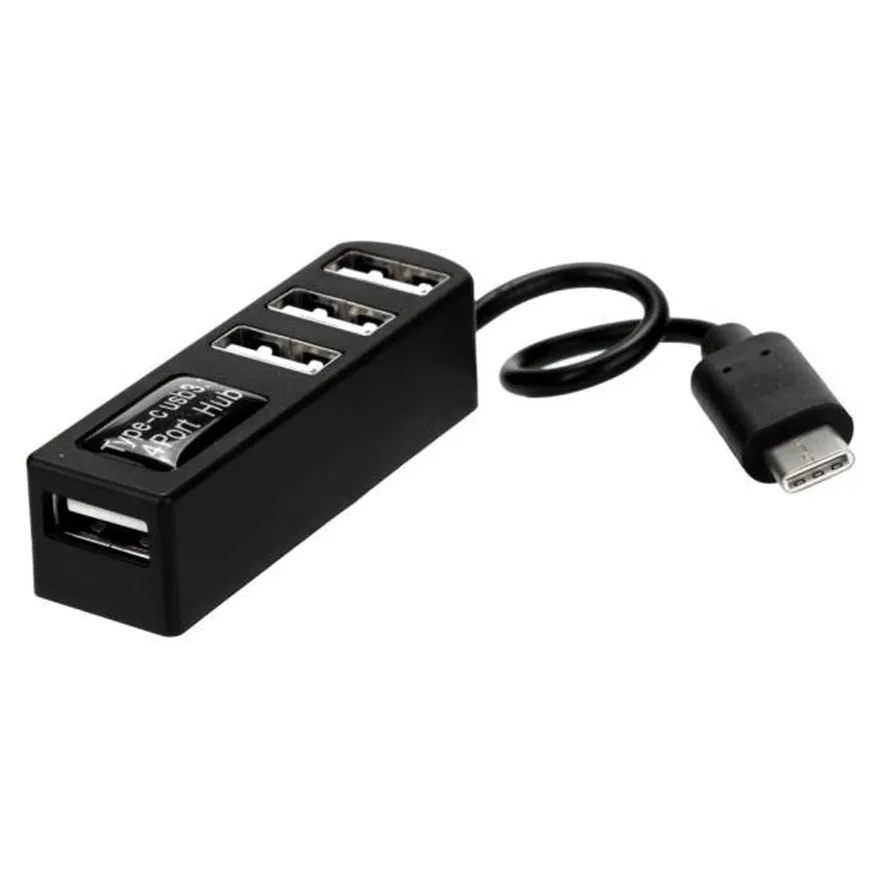 Лучшая цена от Type-C до 4-портовый USB 3 0 концентратор 1 адаптер для MacBook Pro(2016) и других