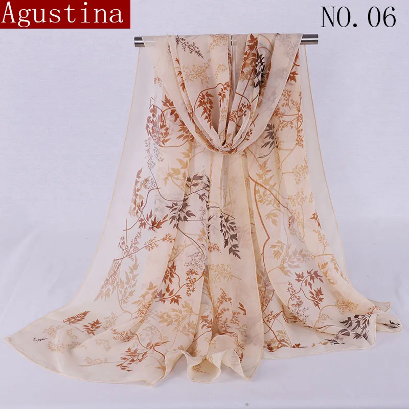 Шифоновый шарф с принтом мягкий дизайнерский брендовый женский шаль роскошный