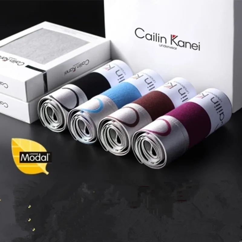 Мужской трусы-боксеры для мальчиков 100% Хлопок модал дышащая середине талии