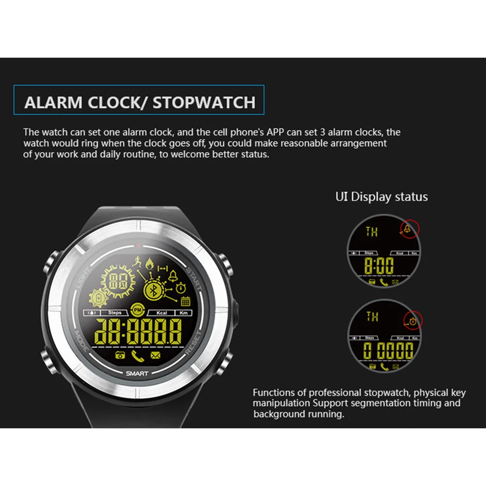 Мужские Смарт часы OGEDA спортивные с Bluetooth 50 м водонепроницаемые звонки SMS