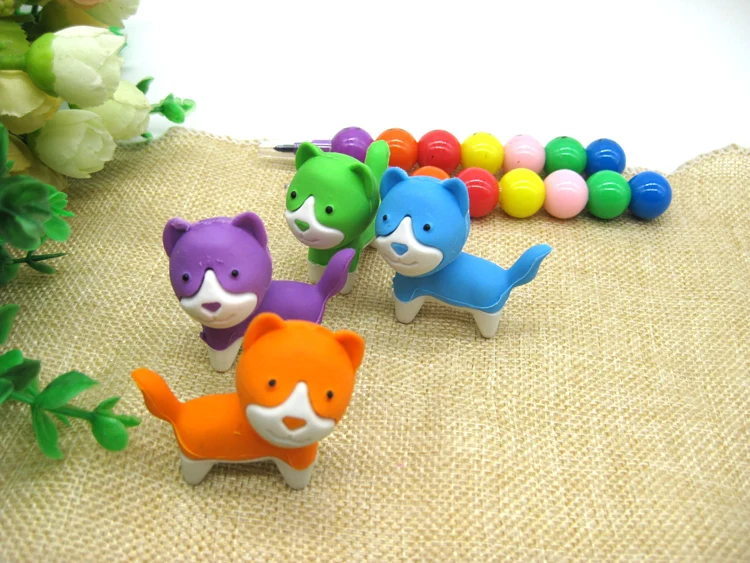 Free ship!1lot=36pc!Creative cartoon cute dog animal rubber eraser/ stationery for children students/gift toy eraser | Канцтовары для