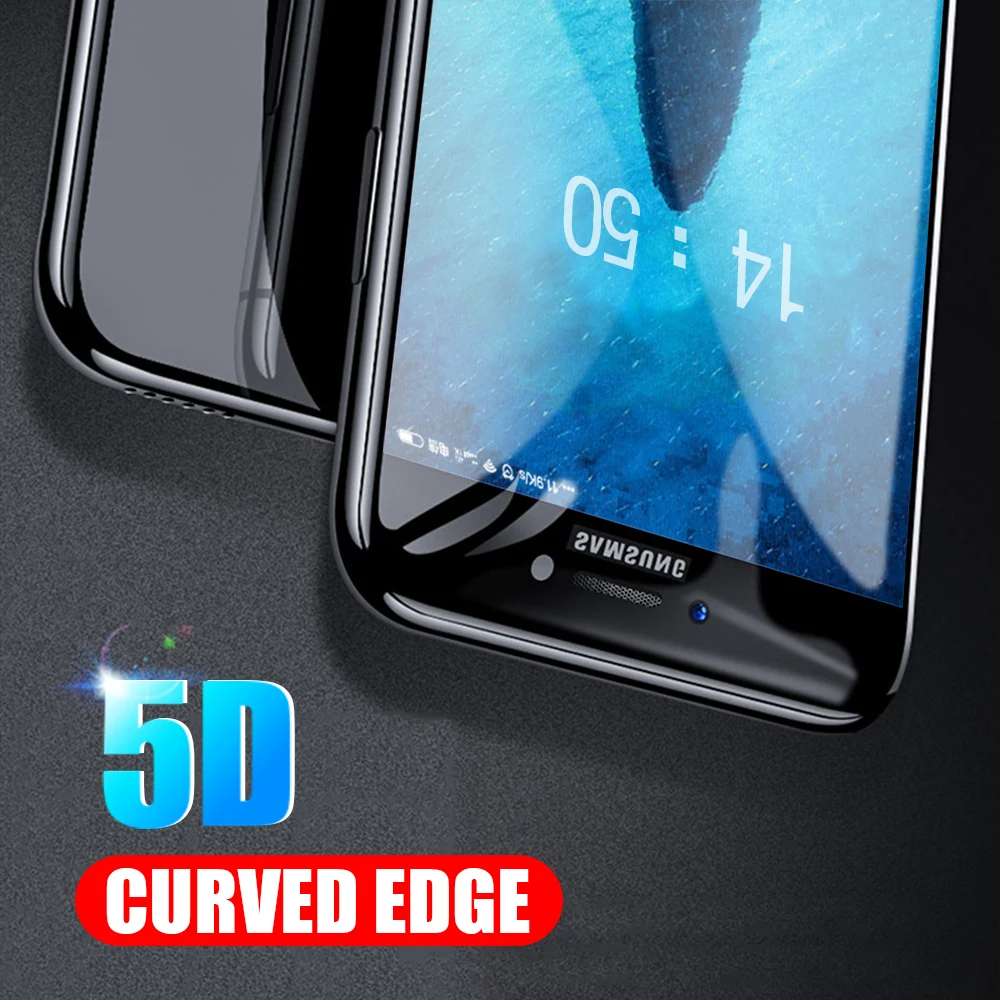 5D Tmpered стекло для samsung Galaxy j6 j j5 j6 j7 pro a7 a5 a6 a7 a8 plus защитная пленка на экран A J 6 7