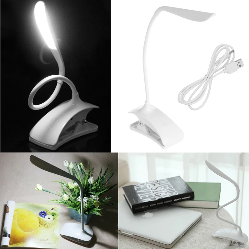 Hot Rechargeable Touch Sensor 14 LED Clip-On Desk Table Dimmable Reading Light Lamp G08 Great Value April 4 | Лампы и освещение