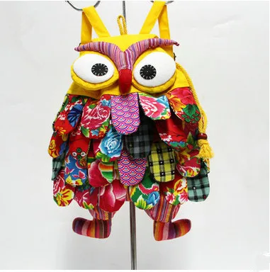 Модные рюкзаки с аппликациями в виде совы! Популярный детский подарок большой