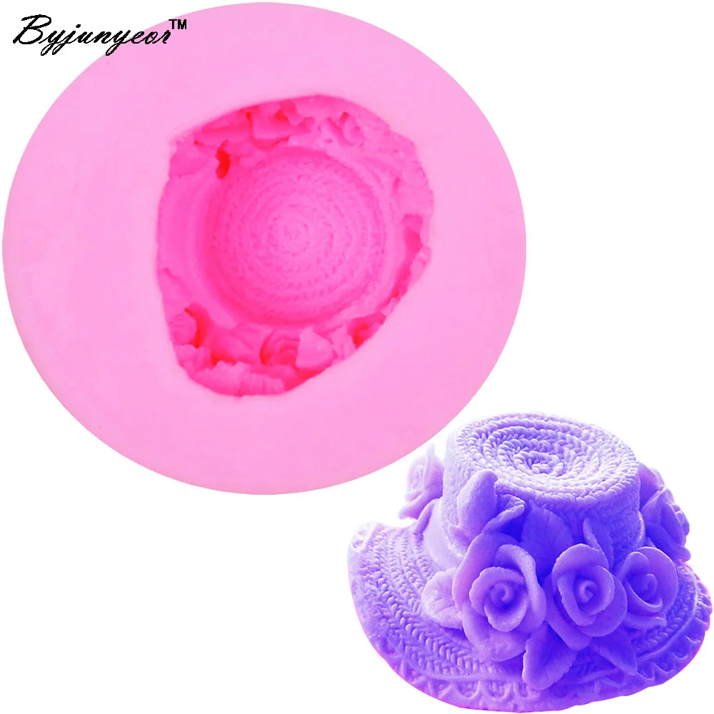 

Byjunyeor S092 Lady Hat UV Resin Silicone Mold Fondant Chocolate Candy Crystal Epoxy Clay Plaster Concrete Candle Soap Moulds