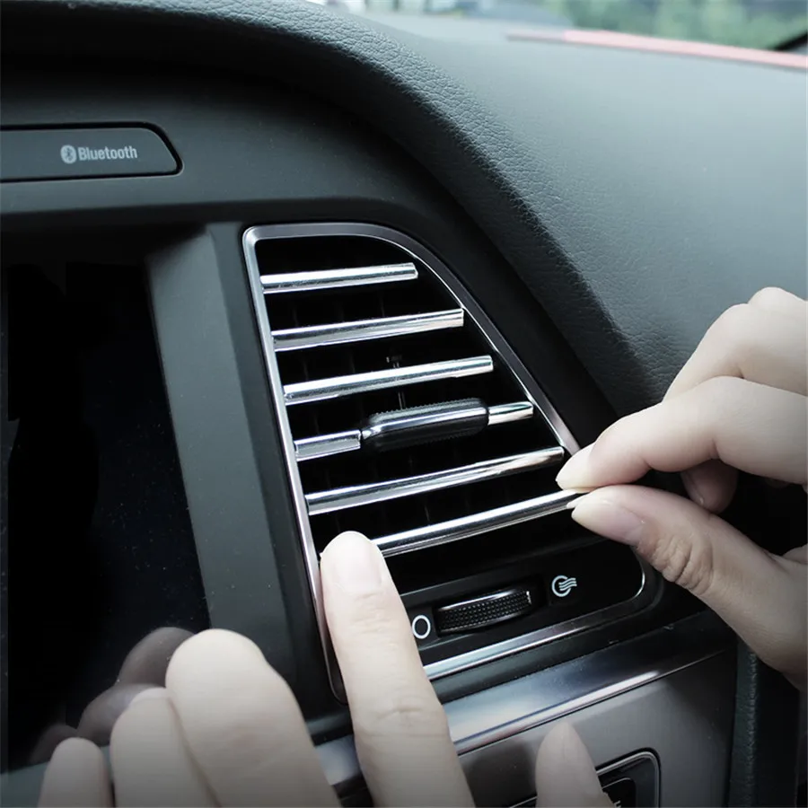 Air Vent Grille Rim Trim decal Car-Styling for Ford Focus Fusion Escort Kuga Ecosport Fiesta Falcon Mondeo Taurus MUSTANG | Автомобили и