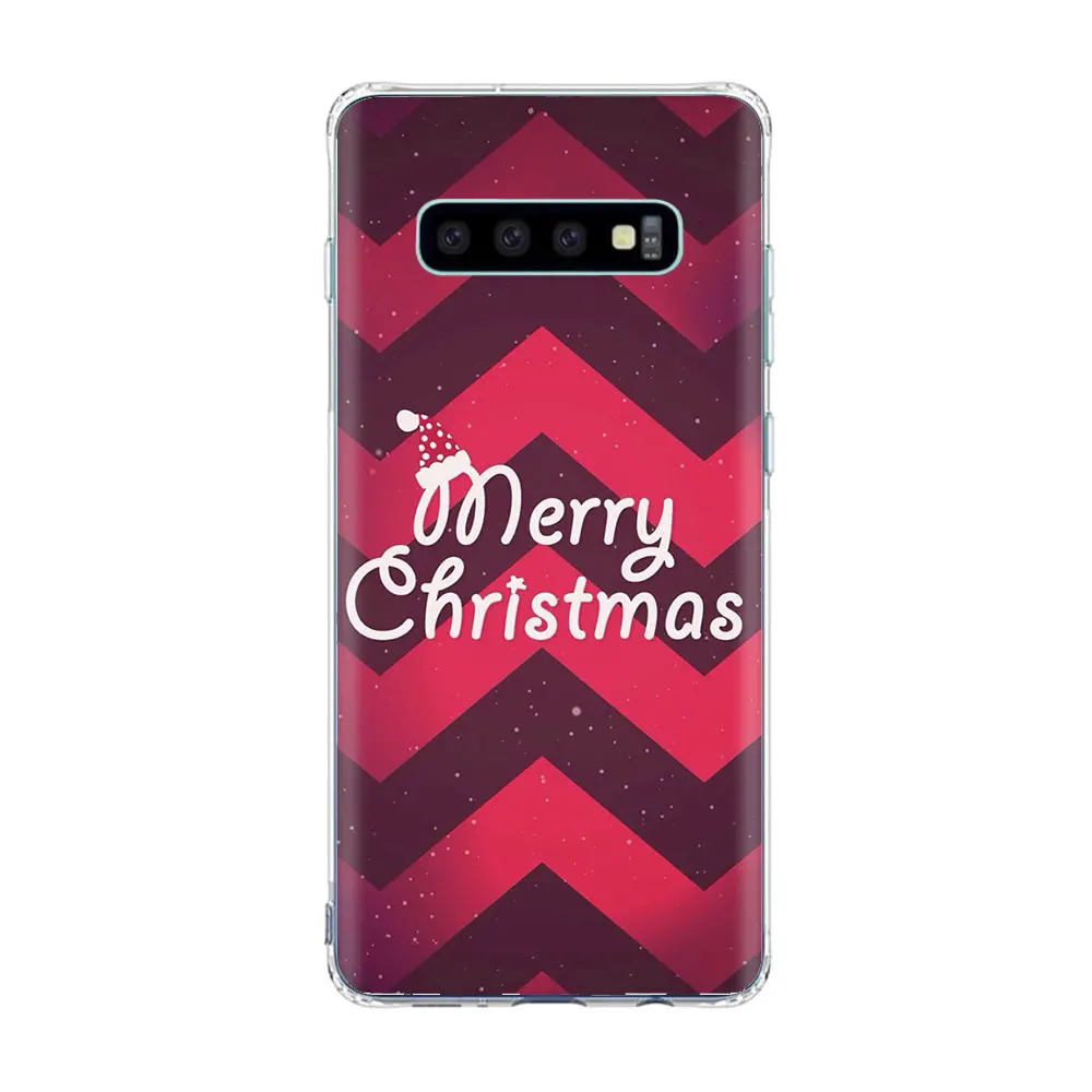Год Рождество Санта Клаус снеговика и оленя чехол для телефона для samsung S10 S8 S9 плюс A50 A70 A30 S7 M20 S6 A9 ТПУ силиконовый чехол - Цвет: TPU D1449