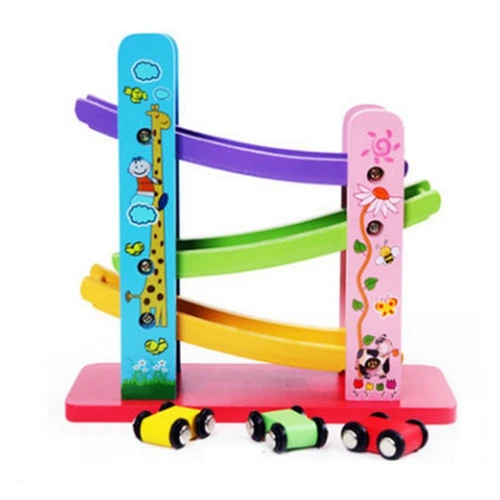 Летающий город автомобиль деревянные развивающие игрушки трек детские