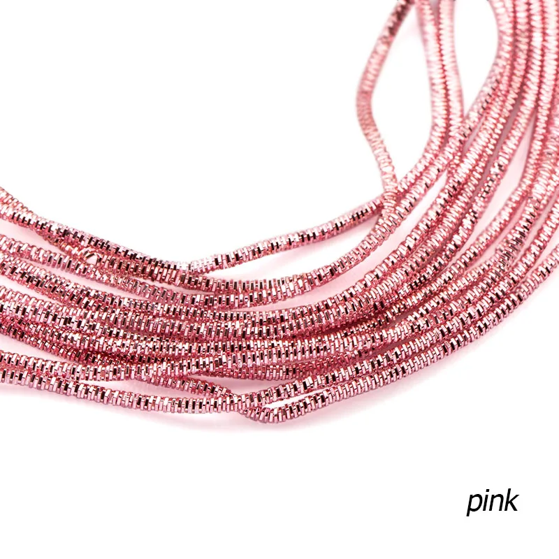 pink QIAO 1,5 мм шитье золотой работы вышивка, французский слиток проволоки, diy аксессуары, Золотая работа, изготовление ювелирных изделий, ручная работа, около 10 г/лот - Цвет: pink