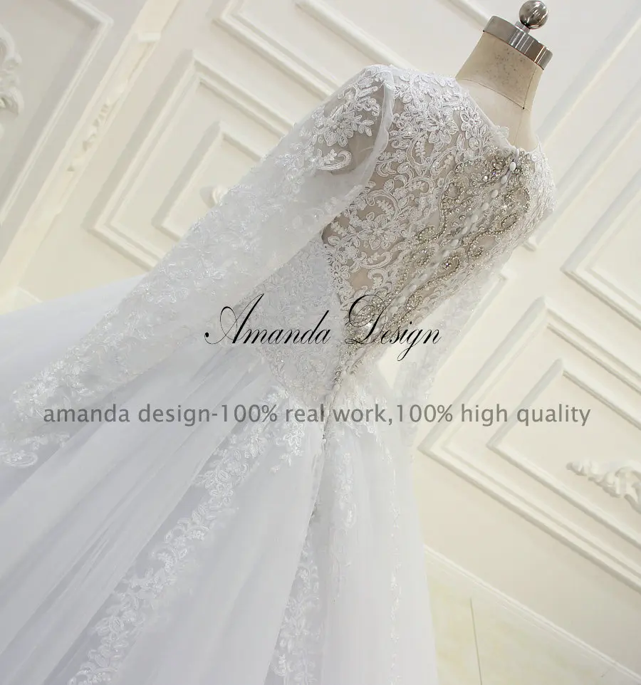 Свадебное платье с бисером Аманды новиас длинным рукавом 2019|long sleeve wedding dress|sleeve