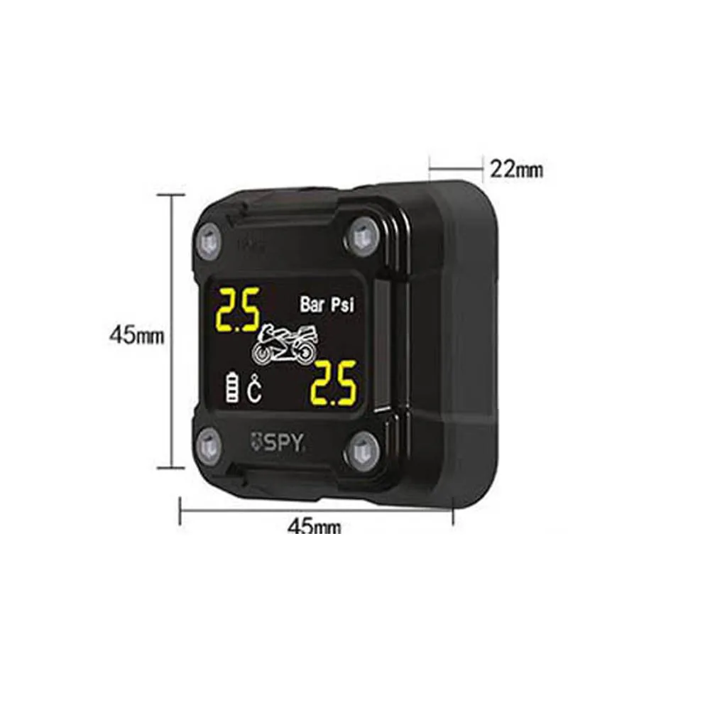 Шпион шин мотоцикла Давление мониторинга Системы цифровой Беспроводной внешний